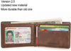 cemenz Mens Slim Front Pocket Wallet ID Window Card Case with RFID Blocking
